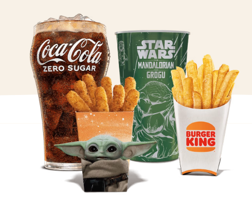 84 Pc. Grogu's Garlic Chicken Fries with Collectible Cup Medium Combo